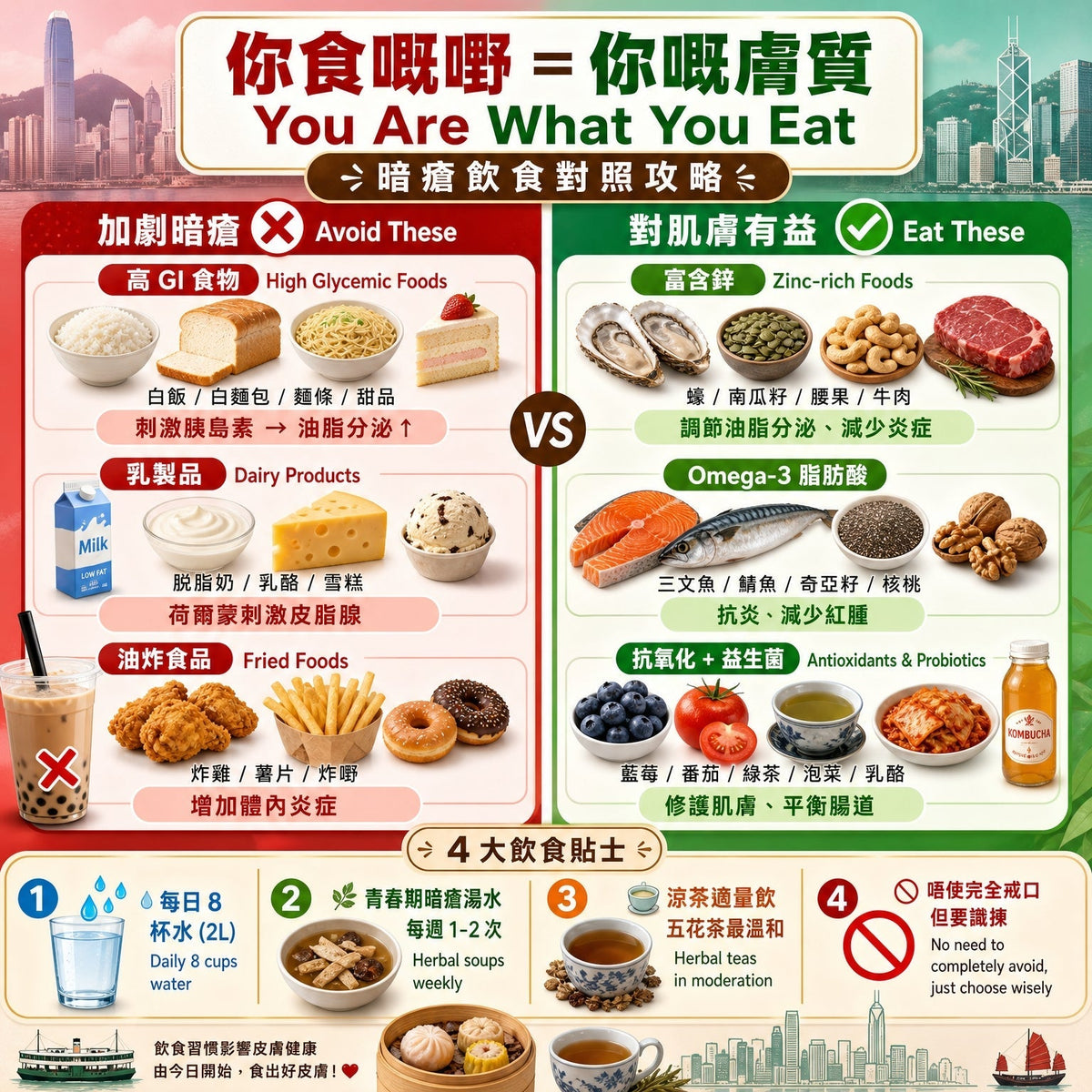 吃什麼長什麼：青少年飲食與肌膚健康指南
